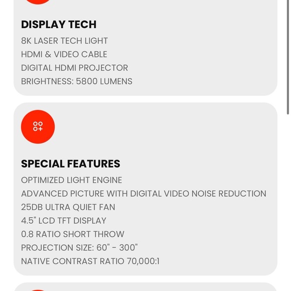 LR30 Black Portable Projector + gift - Picture 5 of 5